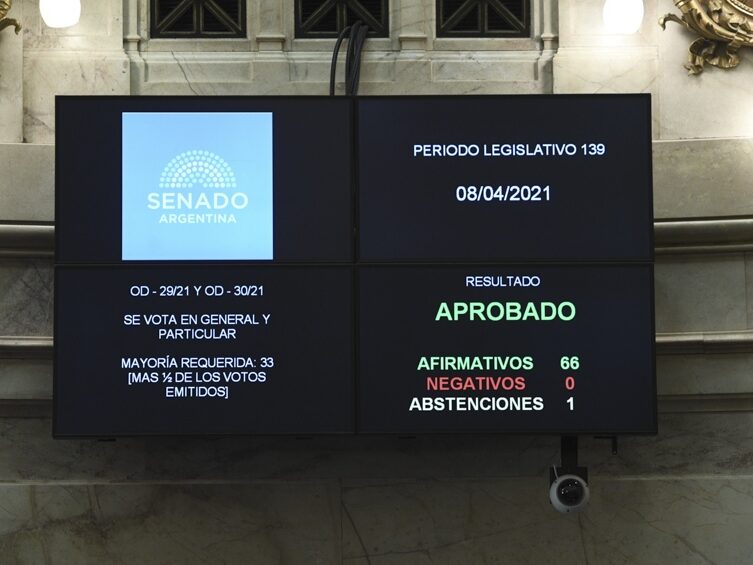 Votación del Senado